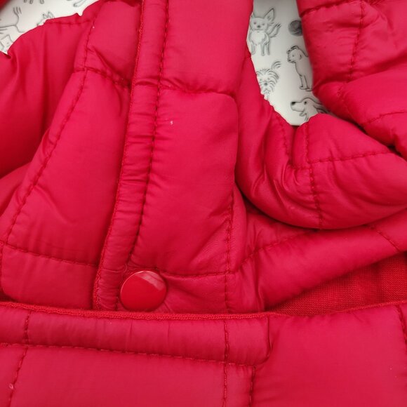 Pet Puffer Vest Size Small Cuddle Collab Red Cat Shih Tzu Bichon Frise Kitty - Picture 11 of 12